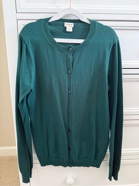 Crewcuts Green Cardigan Sweater XL (12-14)